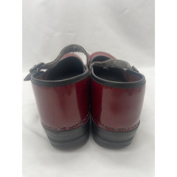 Dansko Marcelle Red Mary Clogs Womens Size EU 41 US 10 / 10.5 Jane Comfort Shoes - Picture 6 of 10